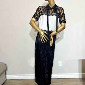 Silvian Heach Dress US Medium Colour: Black&White